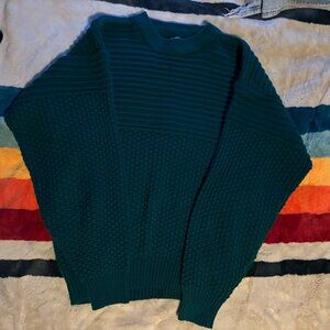 Light green cable knit sweater